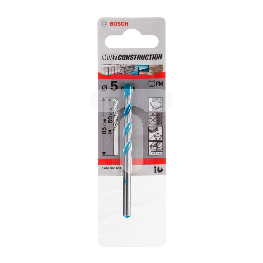 Сверло Irwin Multi Constr. 5 x 85, 2608596051 photo 1
