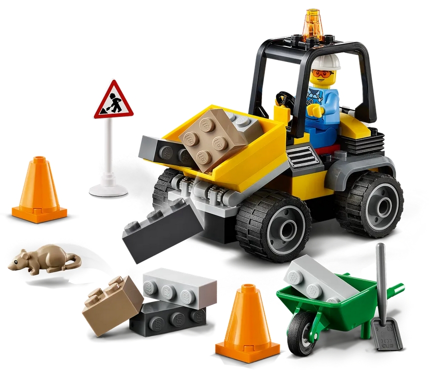 Constructor Lego City Roadwork Truck 60284 de la 4+ ani photo 2