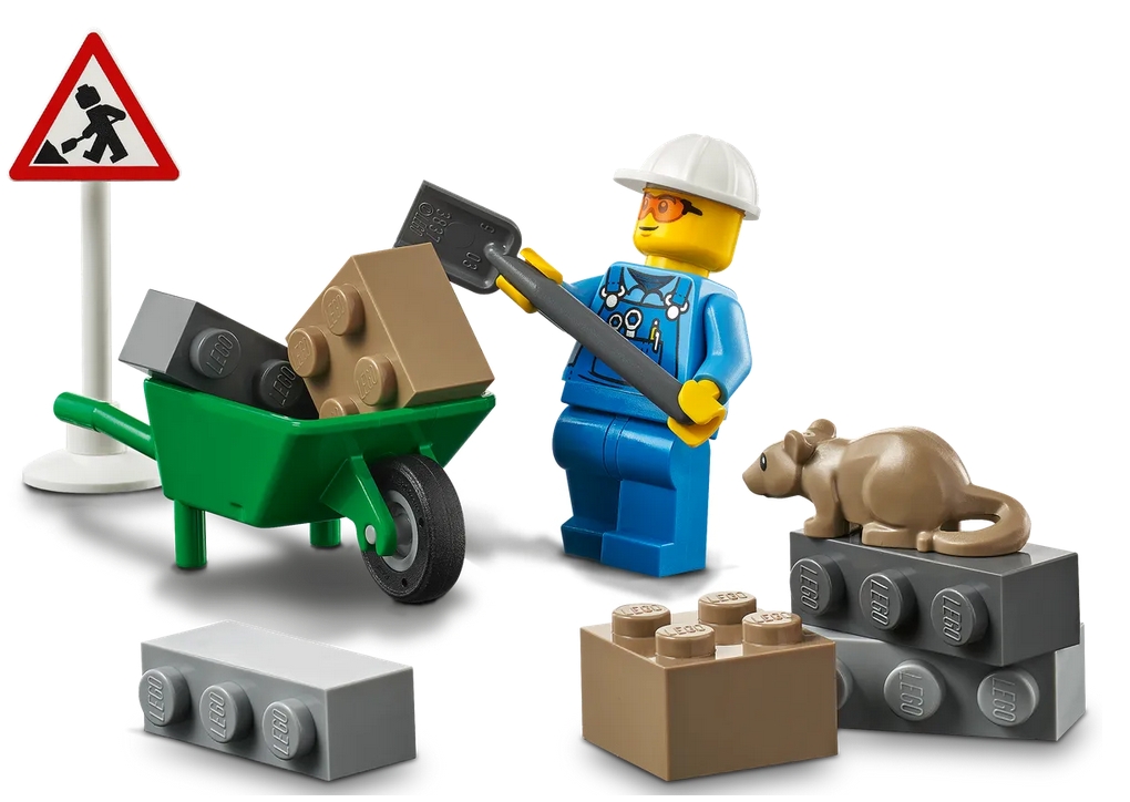 Constructor Lego City Roadwork Truck 60284 de la 4+ ani photo 3