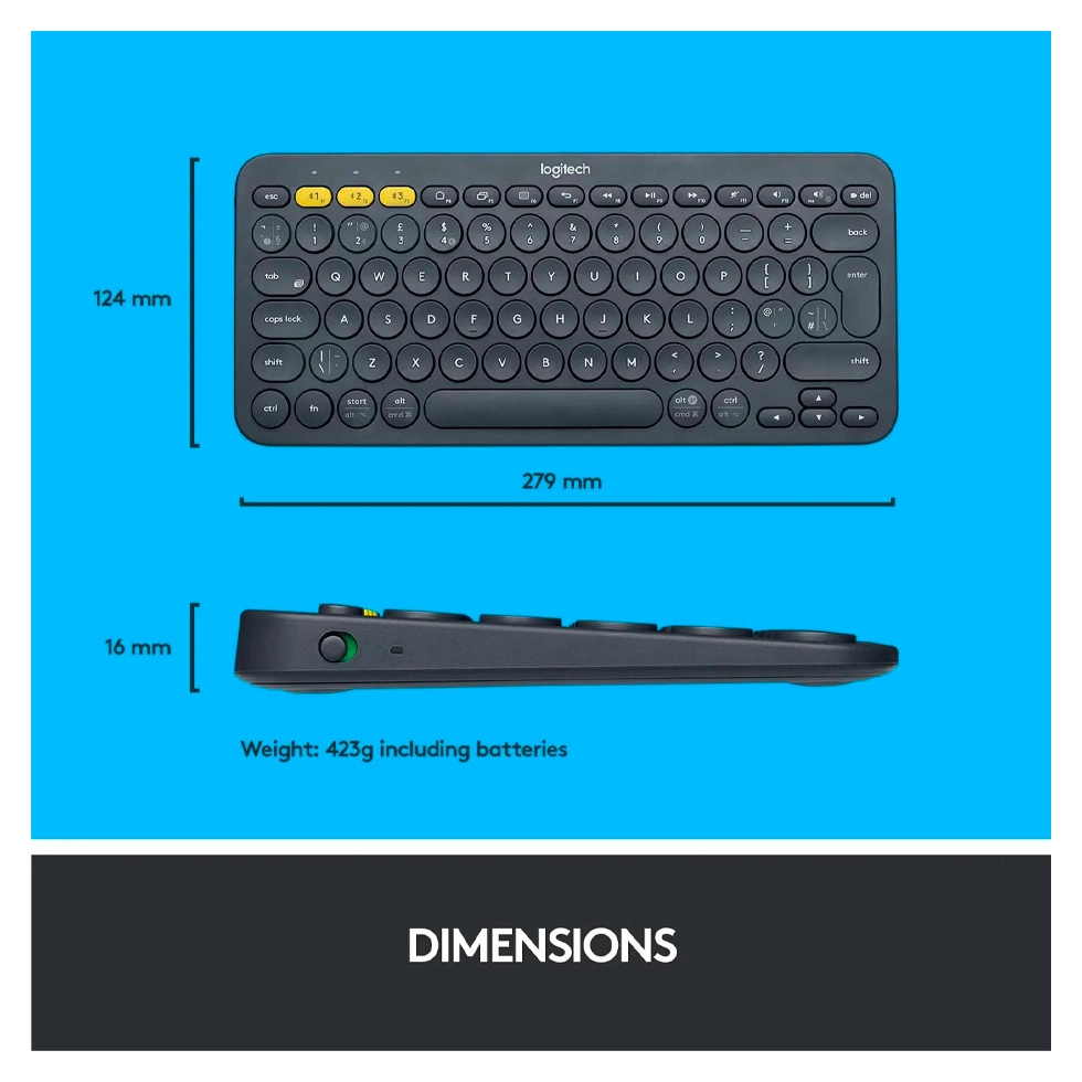 Клавиатура беспроводная Logitech LO 920-007584 / Мембранная photo 6