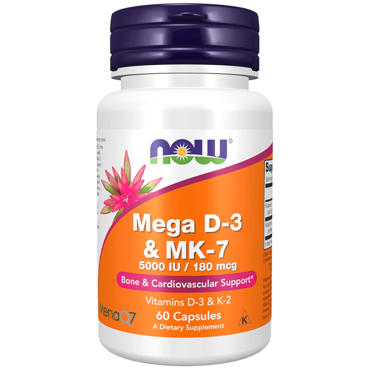 Витамины Now Foods Mega D-3 & MK-7 photo 1