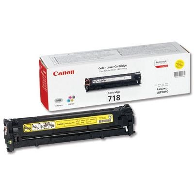 Laser Cartridge Canon 718, yellow (2900 pages) for for LBP-7200Cdn,7660Cdw,7680Cx &amp; MF724CDW/728CDW,MF8550Cdn,8540Cdn,8380Cdw,8360Cdn,8350Cdn,8330Cdn photo 1