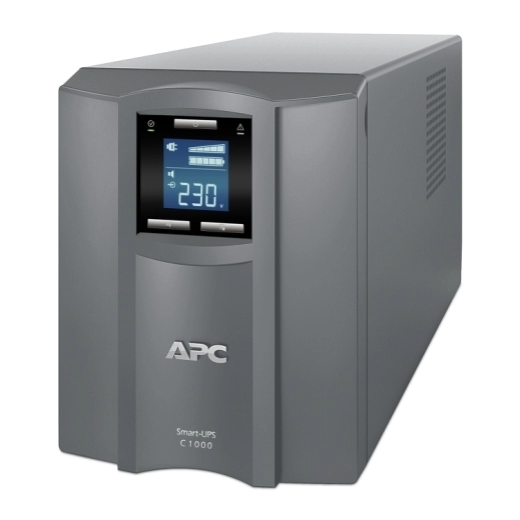 APC Smart-UPS SMC1000I-RS, 1000VA/600W, AVR, 8 x IEC Sockets (all 8 Battery Backup + Surge Protected), LCD Display, PowerChute USB /Serial Port, External Battery Pack Port photo 1
