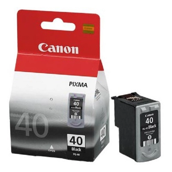 Ink Cartridge Canon PG-40, black 16ml for MP150/160/170/180/190/450/460; MF210/220/ iP1200/1300/1600/1700/1800/1900/2200/2500/2600, MP140/150/160/170/180/190/210/220/450/460/470, JX200/500, MX300/310 photo 1