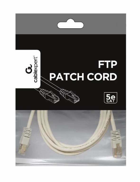 FTP Cat.5e Patch Cord, 1m, Grey photo 3