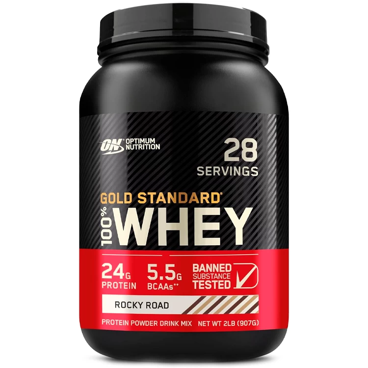 Сывороточный протеин Optimum Nutrition Gold Standard 100% WHEY Rocky Road 2lb/907 г photo 1