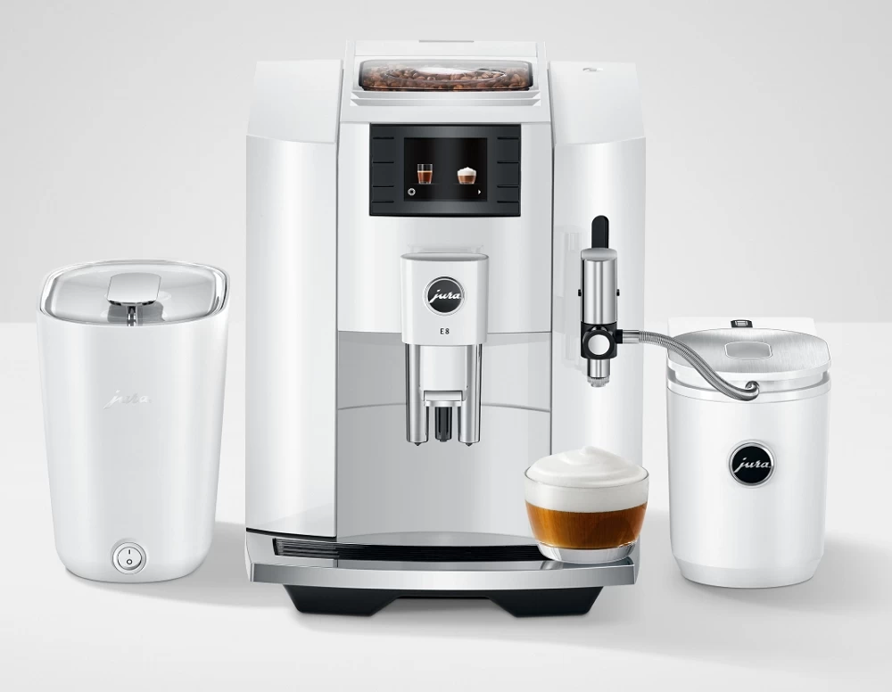 Кофемашина Эспрессо JURA E8 Professional Aroma Piano White, 15585 / 15 бар / Эспрессо photo 7