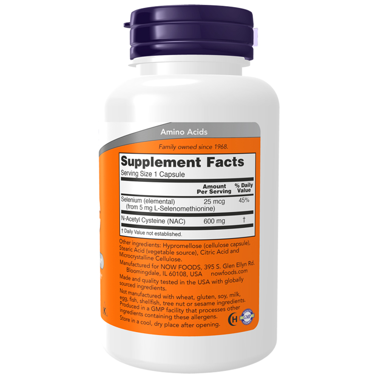 Vitamine Now Foods NAC-ACETYL CYSTEINE  photo 2