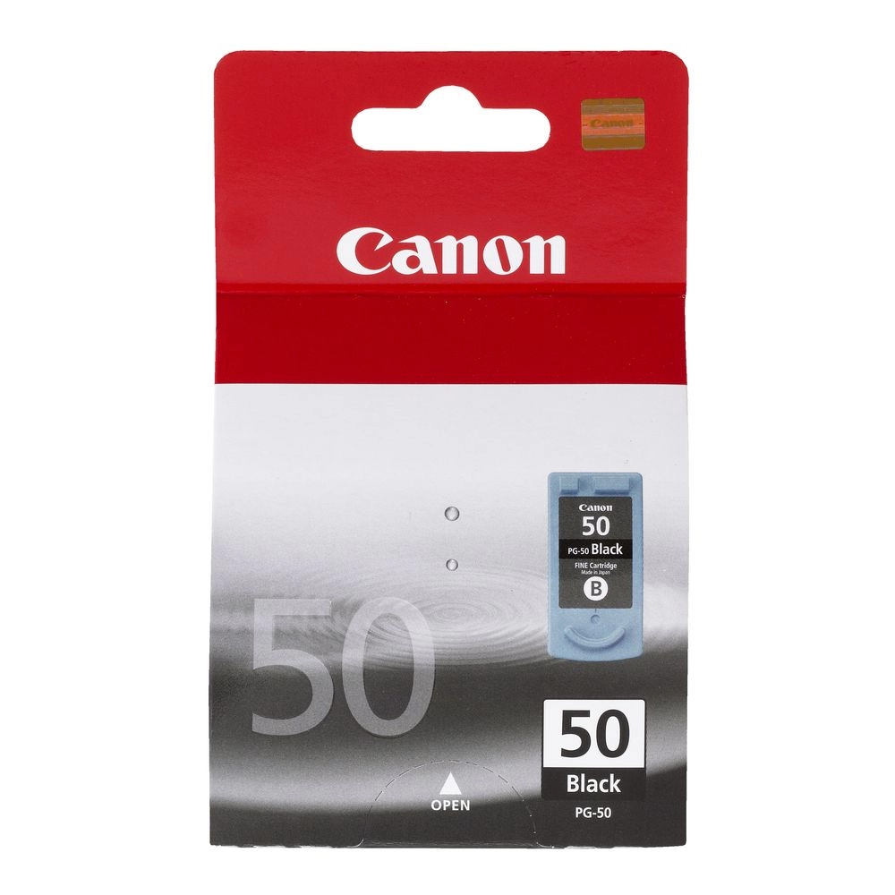 Ink Cartridge Canon PG-50 (0616B001), 22ml black - high capacity for MP150/160/170/180/450/460; iP2200/ JX200/500, MX300/310 photo 1