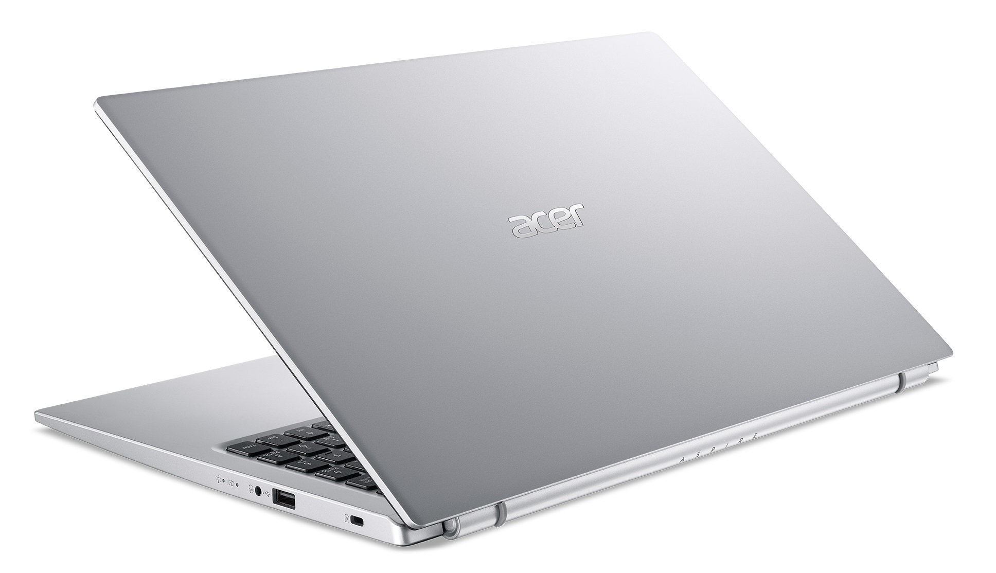 ACER Aspire A315-58 Pure Silver (NX.ADDEU.019) 15.6" FHD IPS (Intel Core i5-1135G7 4xCore 2.4-4.2GHz, 8GB (4GB onboard+4GB) DDR4 RAM, 256GB PCIe NVMe SSD, Intel Iris X, w/o DVD, WiFi-AC/BT, RJ-45, 2cell, 720P HD webcam, RUS, No OS, 1.7kg) photo 2