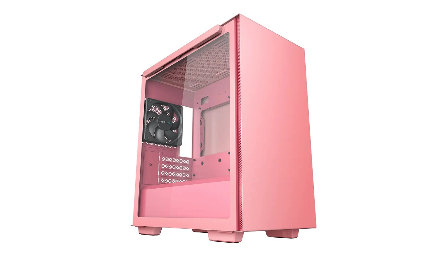 Carcasa DEEPCOOL MACUBE 110 PINK / w/oPSU / Side-Window / 1x 120mm fan / ATX / Pink photo 1