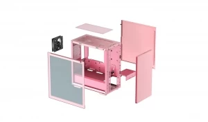 Carcasa DEEPCOOL MACUBE 110 PINK / w/oPSU / Side-Window / 1x 120mm fan / ATX / Pink thumbnav 12