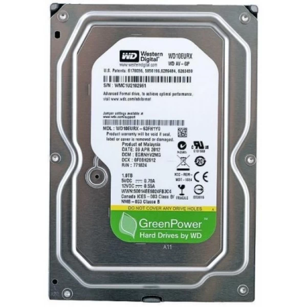 3.5” HDD 1.0TB  Western Digital WD10EURX  AV-GP™, IntelliPower, 64MB, SATAIII, NP photo 1