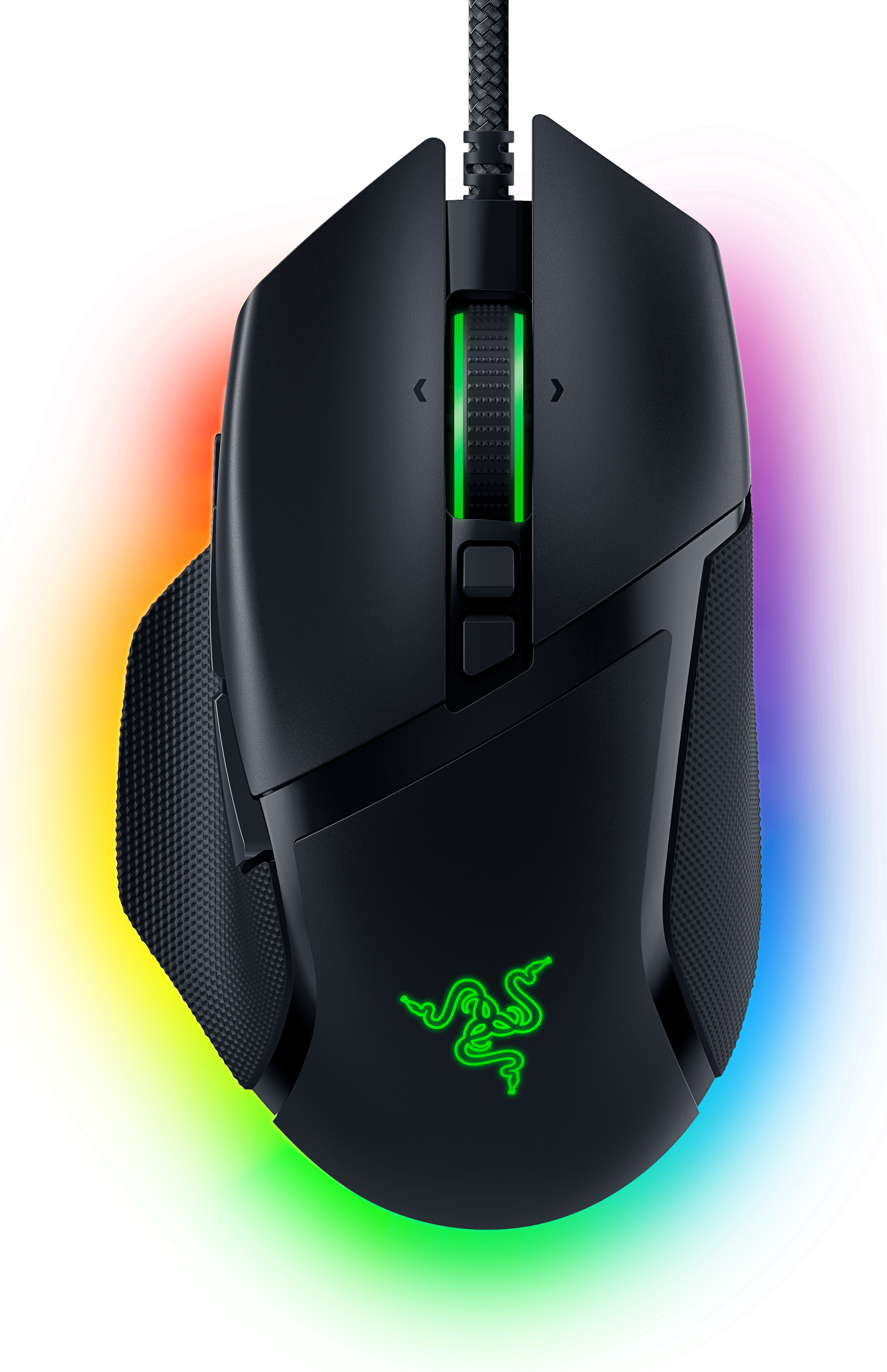 RAZER Ergonomic Gaming Mouse Basilisk V3, Right-handed, 10+1 buttons, Razer Chroma RGB,  black photo 1