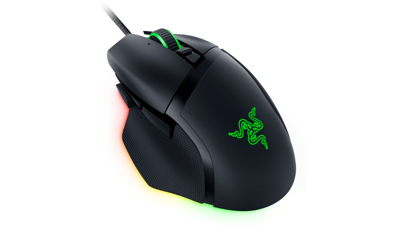 RAZER Ergonomic Gaming Mouse Basilisk V3, Right-handed, 10+1 buttons, Razer Chroma RGB,  black photo 2