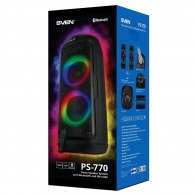 Boxa portabila SVEN PS-770 Black / 100W / Bluetooth / FM tuner / USB / microSD thumbnav 7