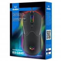 Mouse Gaming SVEN RX-G840 / 7200 dpi / USB / Black thumbnav 9