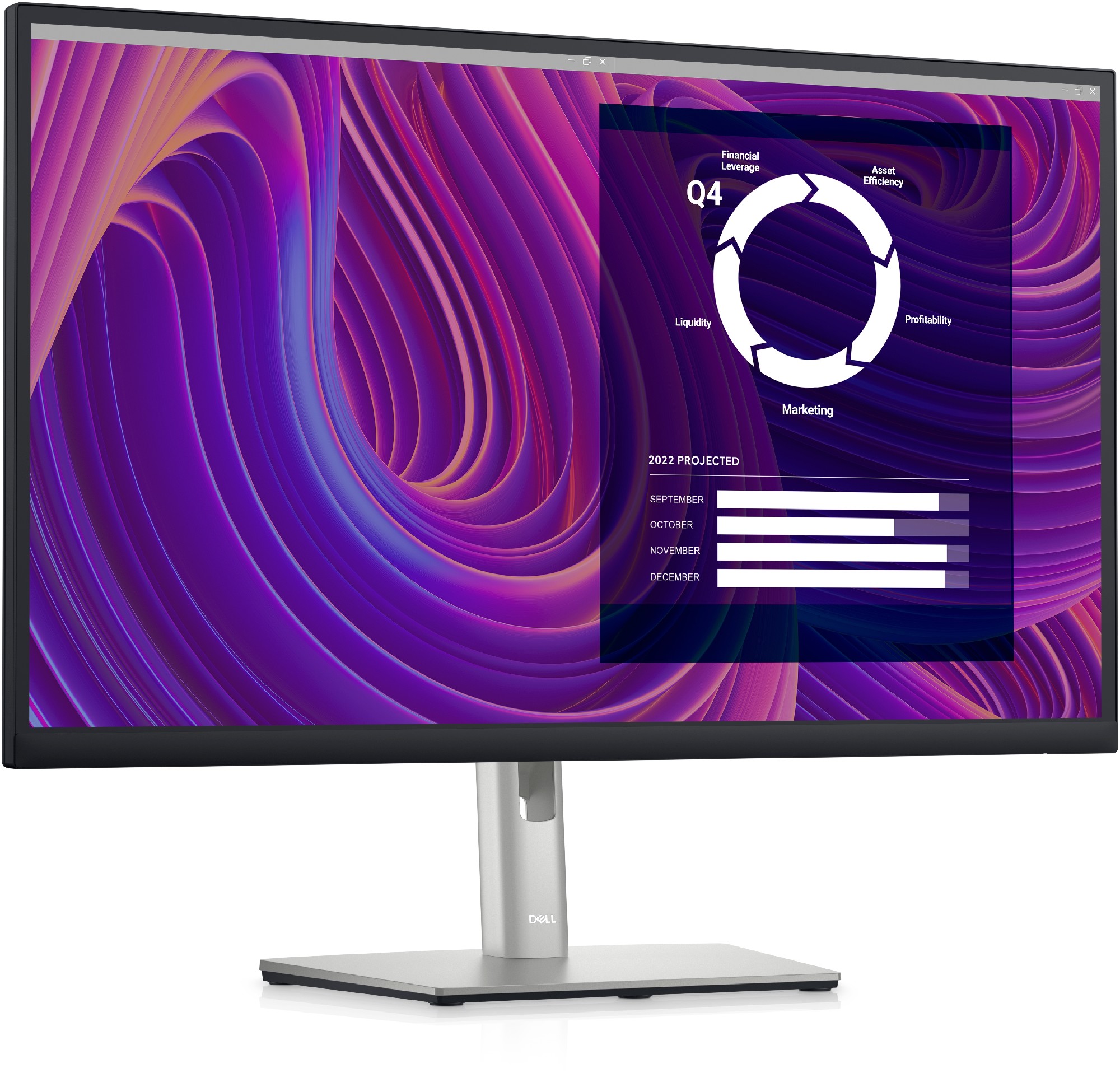 27.0” Monitor DELL P2723DE / 5ms / QHD / Black photo 2