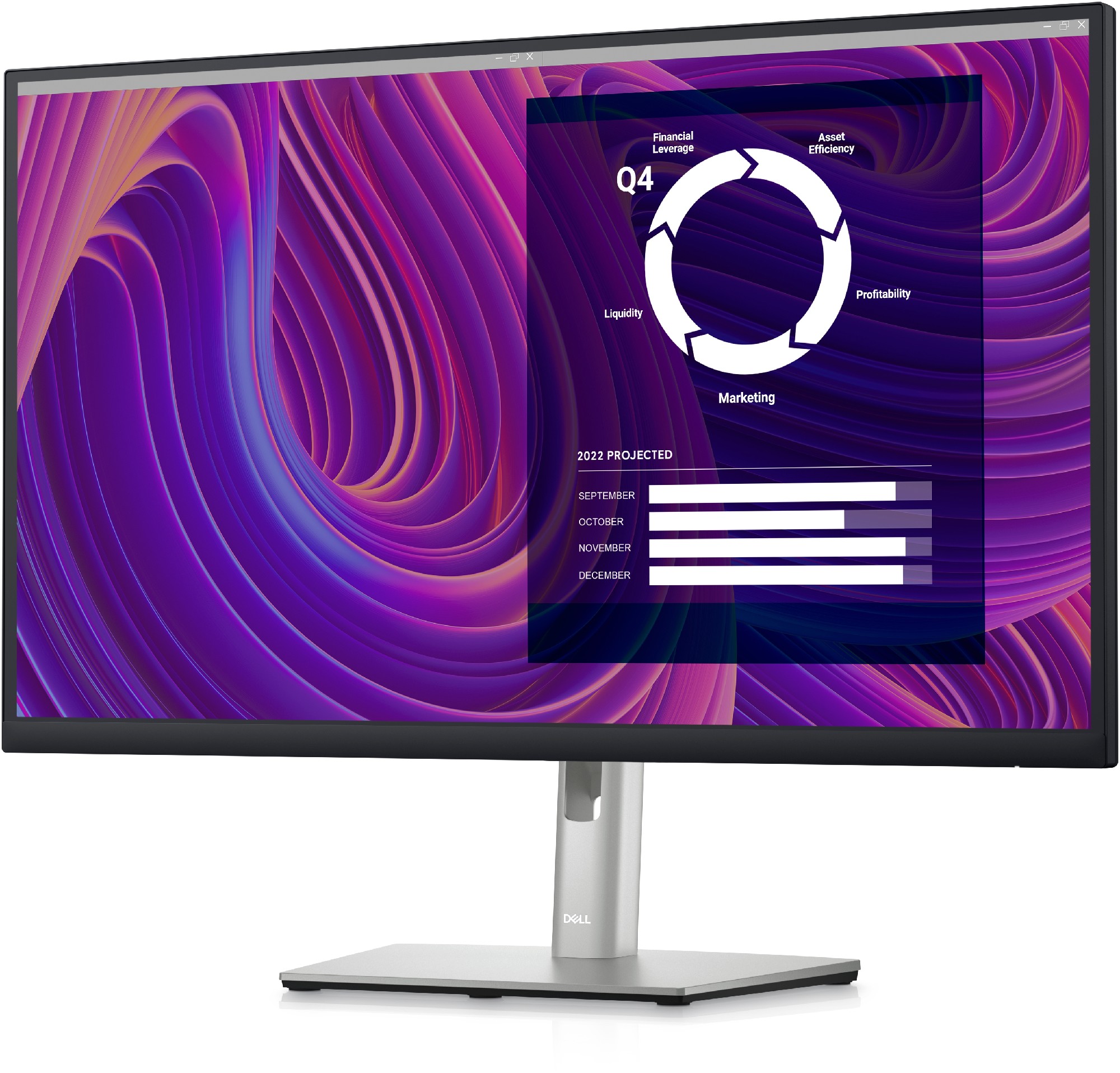 27.0” Monitor DELL P2723DE / 5ms / QHD / Black photo 3
