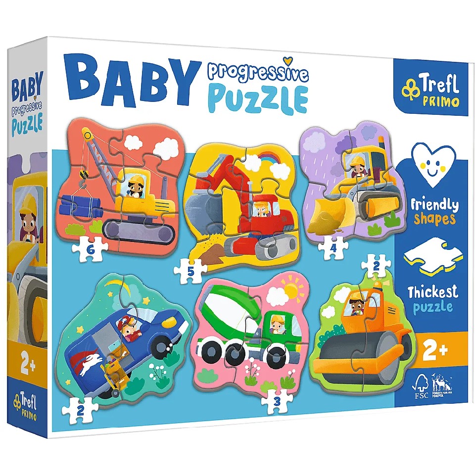 Trefl 44004 Puzzles Baby Progressive Vehicles photo 1