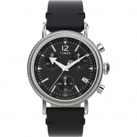 Waterbury Standard Coin Edge Chronograph 40mm Leather Strap Watch TW2W20600 