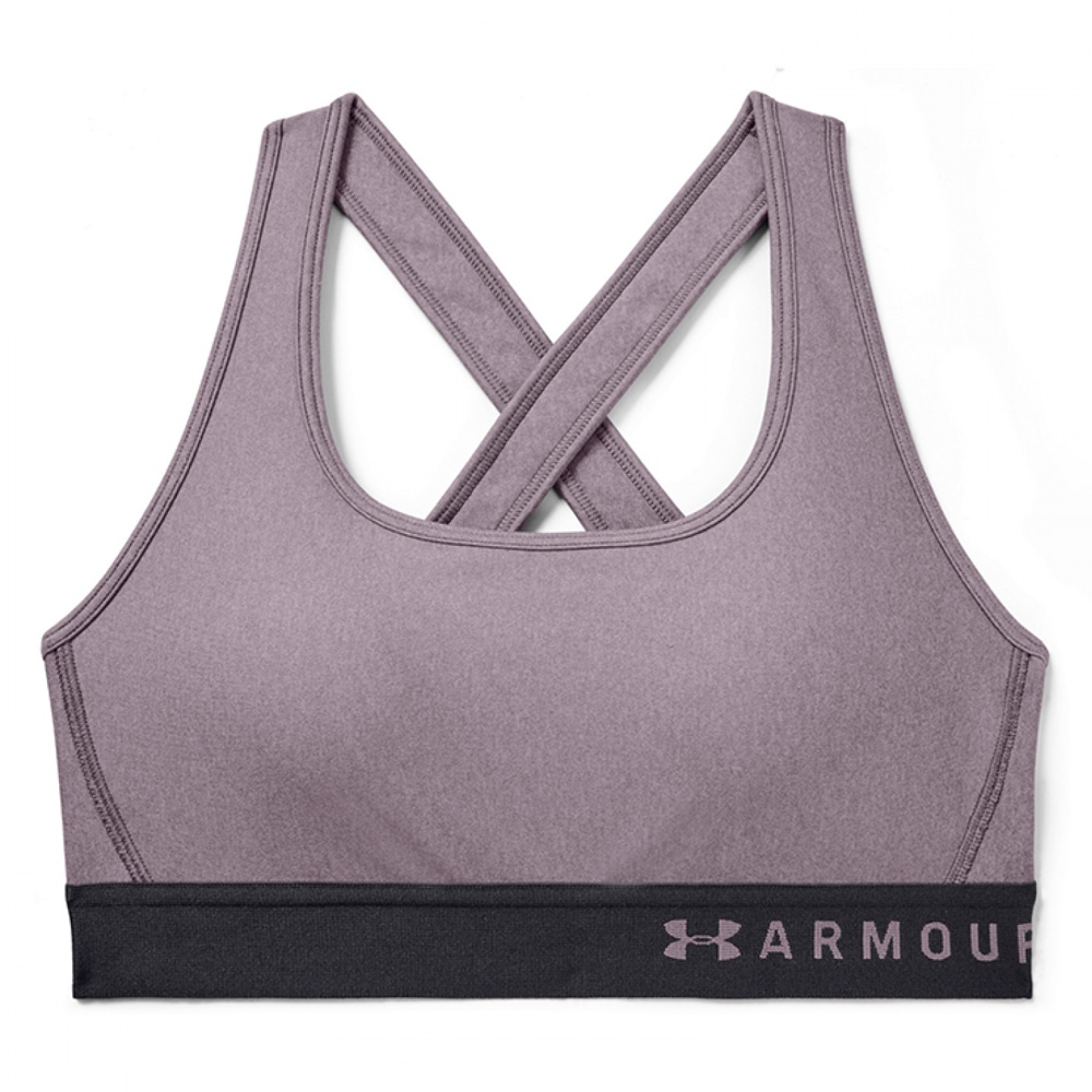 Bra sportive Under Armour Mid Crossback Heather Bra / Femei / L / Violet photo 1 Bra sportive Under Armour Mid Crossback Heather Bra / Femei / L / Violet photo 1