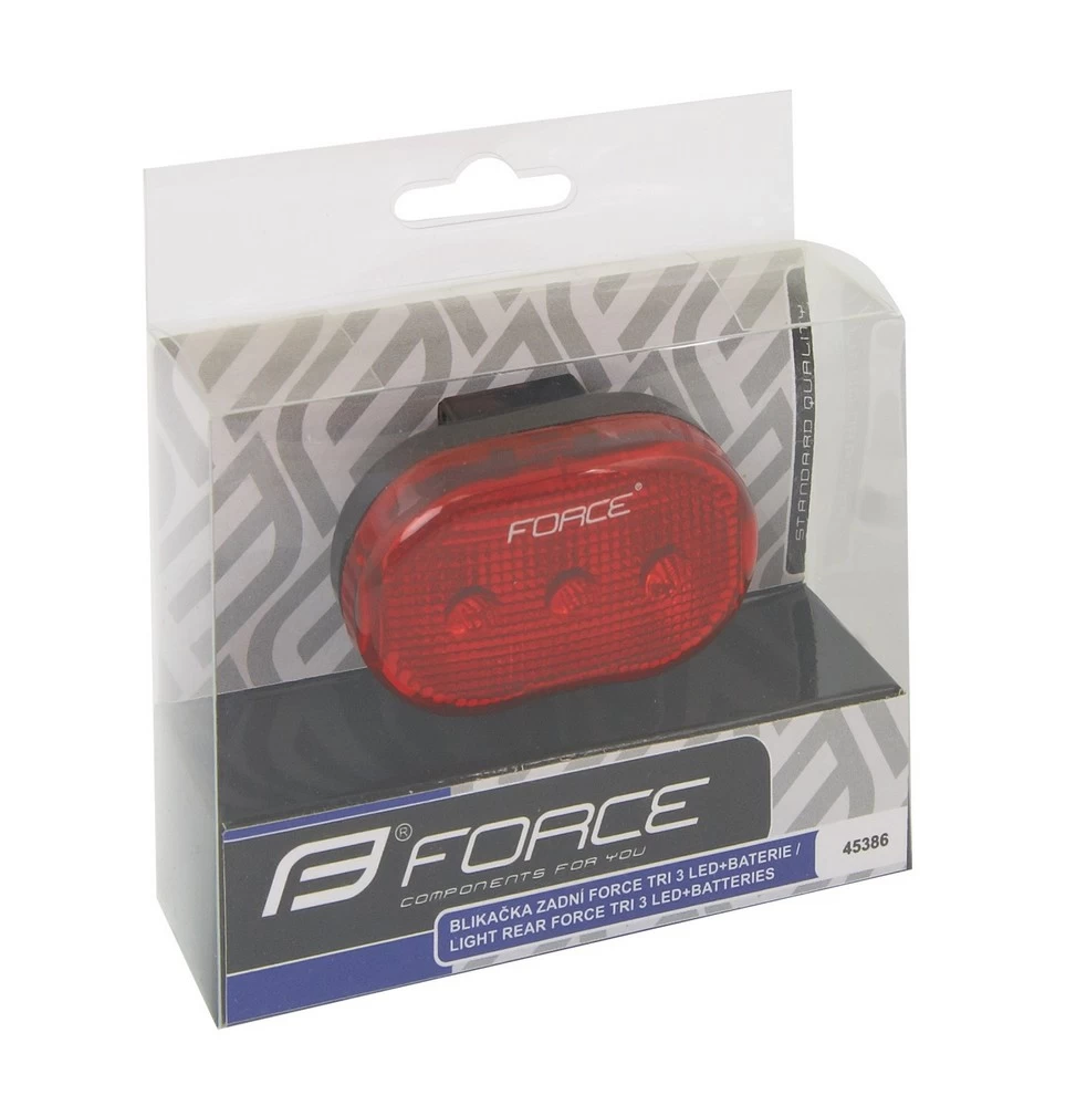 Фонарь задний Force TRI 3LM 3 LED, battery photo 4