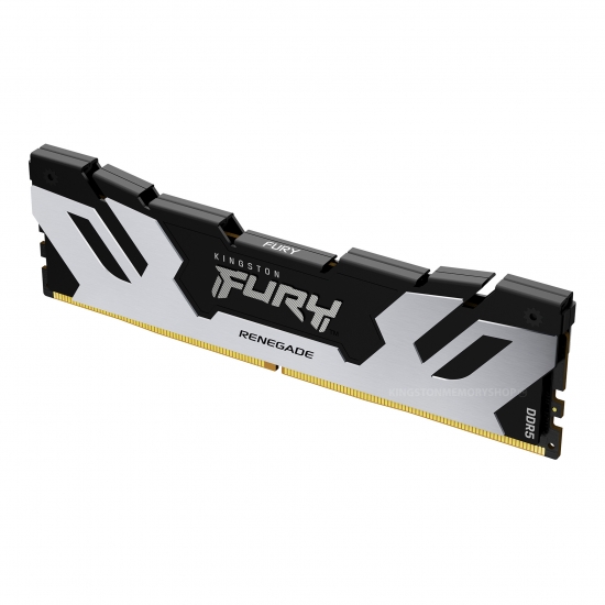16GB DDR5-6400  Kingston FURY® Renegade Silver DDR5, PC51200, CL32, 1.4V, 1Rx8, Auto-overclocking, Symmetric SILVER Large heat spreader, Intel XMP 3.0 Ready  (Extreme Memory Profiles) photo 2