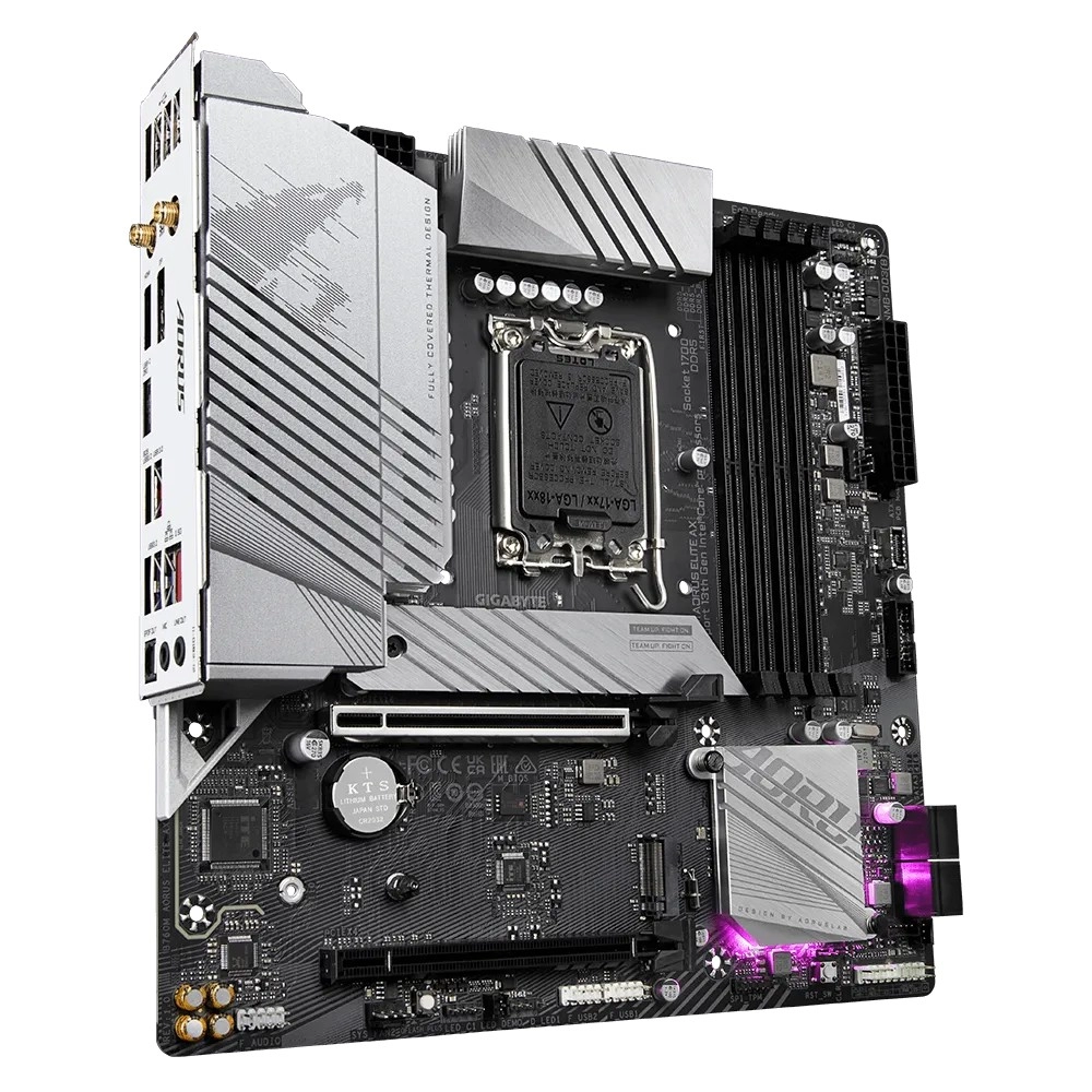 Placa de baza GIGABYTE B760M AORUS ELITE AX / 1700 / B760 / DDR5 / mATX photo 3