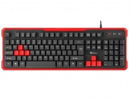 Tastatura cu fir Genesis Keyboard Rhod 110, RU Layout, Red 
