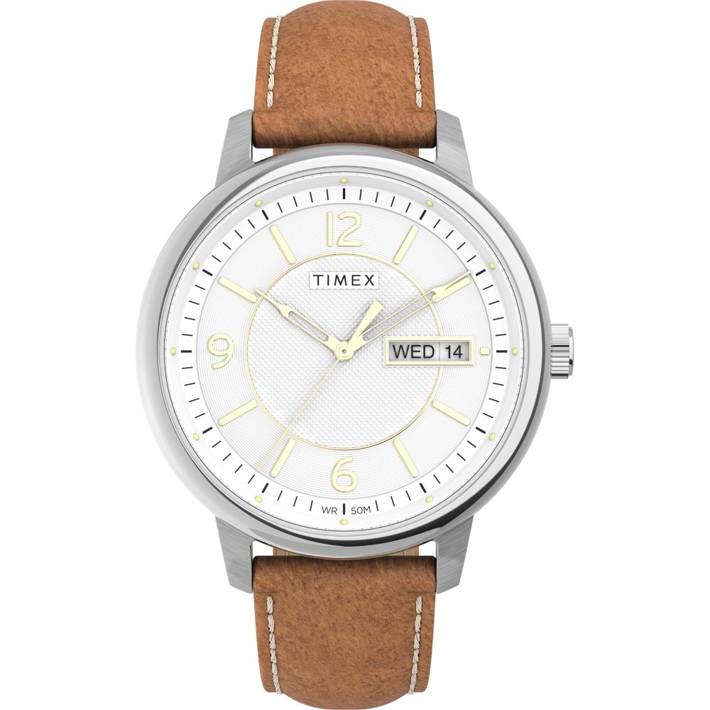 Chicago Day Date 45mm Leather Strap Watch TW2V28900 photo 1