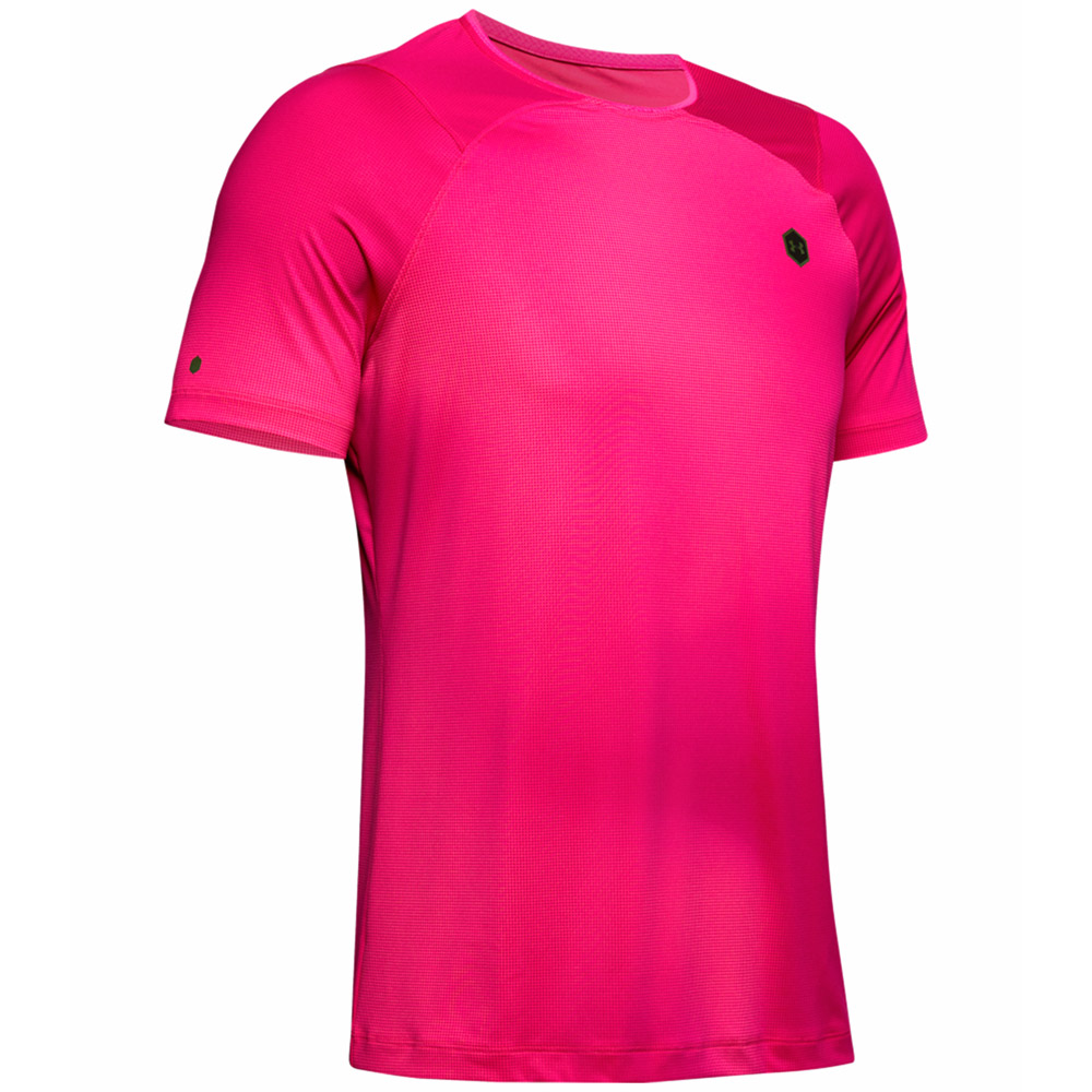 Tricou bărbătesc Under Armour UA HG RUSH FITTED SS PRINTED L Roz photo 1