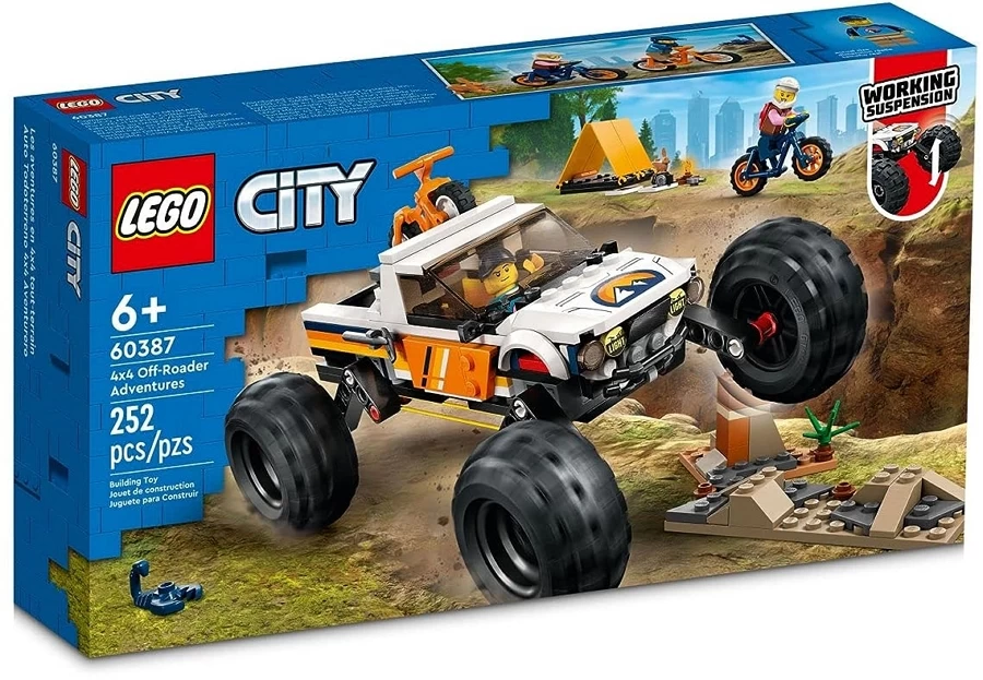 Constructor Lego City 4x4 Off-Roader Adventures 60387 de la 6+ ani photo 1