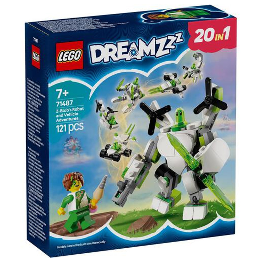 Constructor Lego DREAMZzz Z-Blob's Robot and Vehicle Adventures 71487 de la 7+ ani photo 1