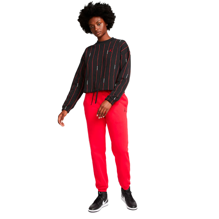 Pantaloni Nike W J FLC PANT CORE L Rosu Femei photo 3