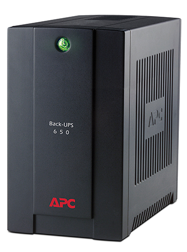 APC Back-UPS BC650-RSX761, 650VA/360W, 4 x CEE 7/7 Schuko (3 Battery Backup, all 4 Surge Protected), LED indicators photo 1