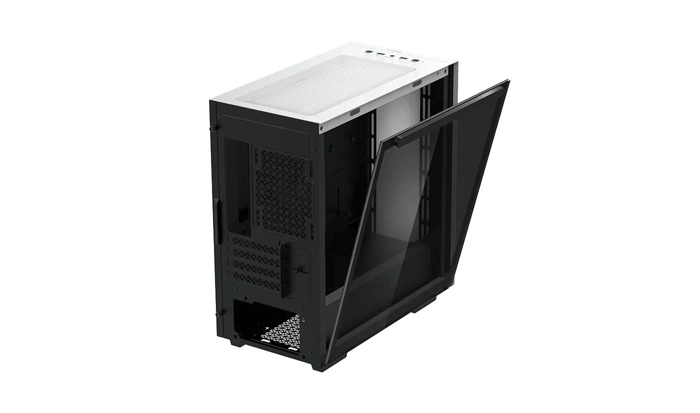 DEEPCOOL "MACUBE 110 WH" Micro-ATX Case, with Side-Window (Tempered Glass Side Panel) Magnetic, without PSU, Tool-less, Pre-installed: Rear 1x120mm DC Fan, 2xUSB3.0, 1xAudio, Adjustable GPU holder, Push-pin SSD holder, White photo 6