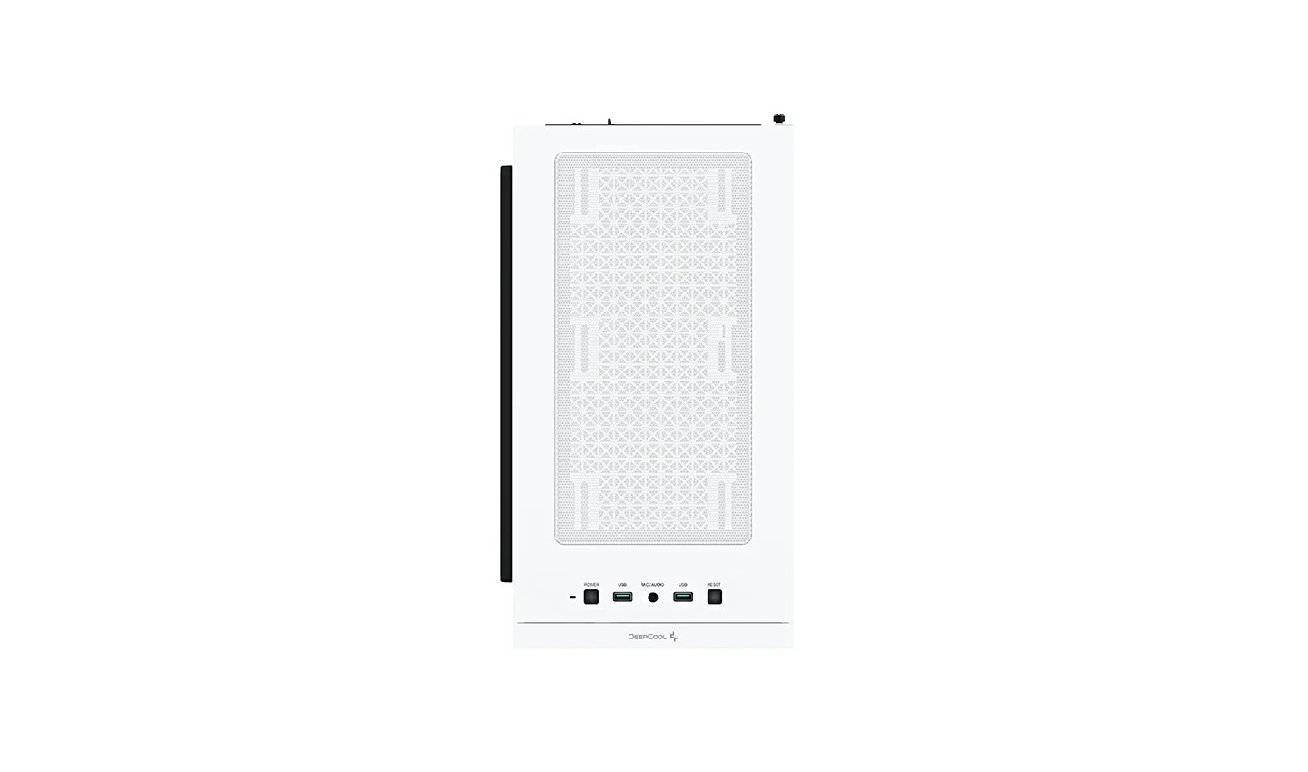 DEEPCOOL "MACUBE 110 WH" Micro-ATX Case, with Side-Window (Tempered Glass Side Panel) Magnetic, without PSU, Tool-less, Pre-installed: Rear 1x120mm DC Fan, 2xUSB3.0, 1xAudio, Adjustable GPU holder, Push-pin SSD holder, White photo 3