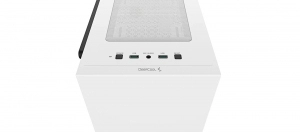 DEEPCOOL "MACUBE 110 WH" Micro-ATX Case, with Side-Window (Tempered Glass Side Panel) Magnetic, without PSU, Tool-less, Pre-installed: Rear 1x120mm DC Fan, 2xUSB3.0, 1xAudio, Adjustable GPU holder, Push-pin SSD holder, White thumbnav 4