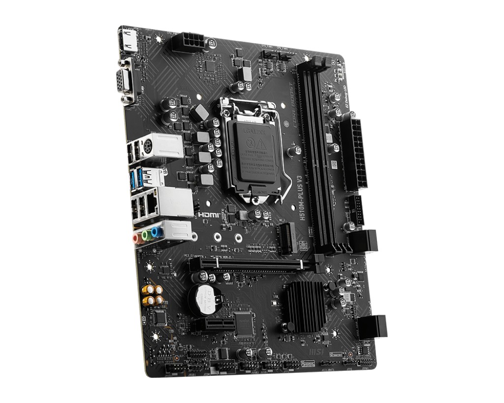 Placa de baza MSI  H510M PLUS V3 / Socket 1200 / H470 / DDR4 / mATX photo 3
