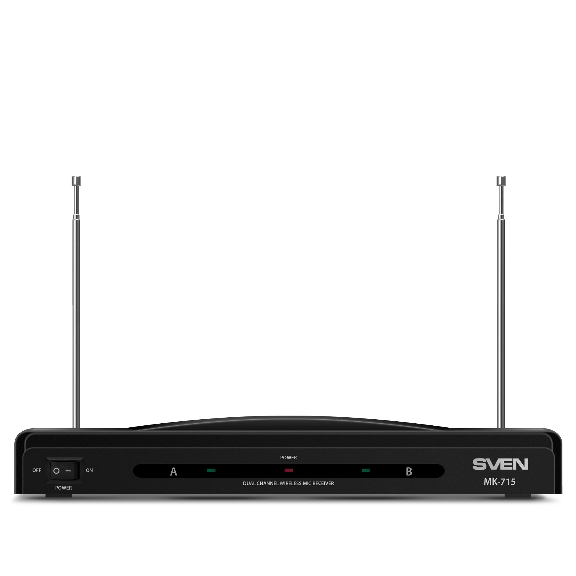 Два беспроводных микрофона для караоке SVEN MK-715 / Wireless / Black photo 5