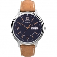 Chicago Day Date 45mm Leather Strap Watch TW2V29000 
