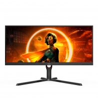 34.0" AOC VA LED U34G3XM Black (1ms, 1000:1, 350cd, 21:9, 3440x1440, 178°/178°, AMD Freesync Premium, 144Hz Refresh Rate, HDR10, DisplayPort, HDMI2.0x2, Audio Line-out, Height Adjustment, VESA) thumbnav 1