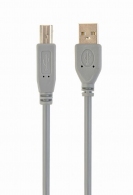 Cable USB2.0 CCP-USB2-AMBM-6G, USB 2.0 A-plug B-plug 6ft cable, 1.8 m, Grey Color thumbnav 1