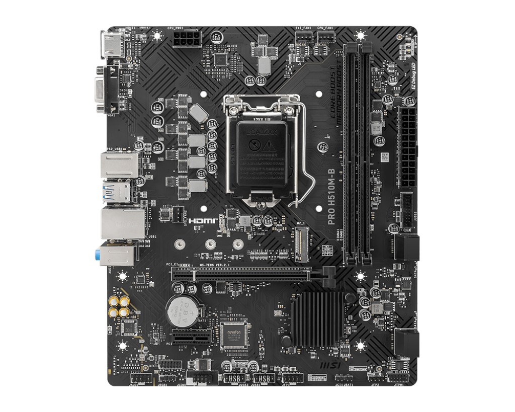 Placa de baza MSI PRO H510M-B / Socket 1200 / H470 / DDR4 / mATX photo 2