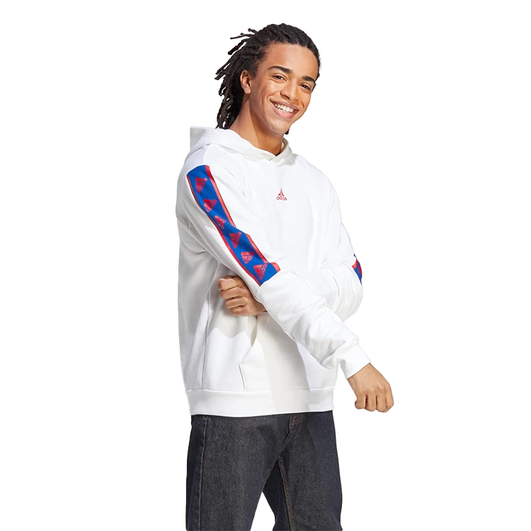 Hanorac pt bărbați Adidas M BL HD L Alb photo 4