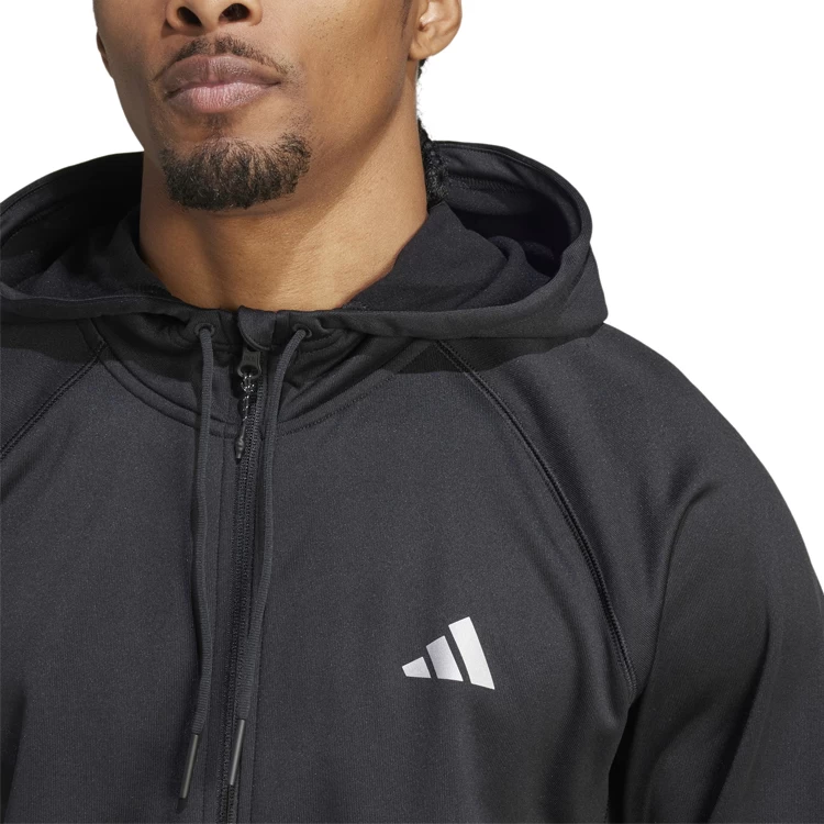 Мужская Толстовка Adidas GG 3S FZ HD MT Черный photo 4