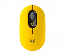 Logitech POP Mouse Wireless Mouse with Customizable Emoji, Multi-device, SilentTouch, SmartWheel, 2 Programmable buttons, Blast/Yellow thumbnav 1