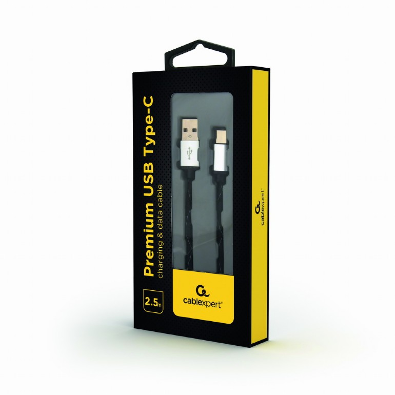 Cable USB2.0/Type-C - 2.5m - Cablexpert CCP-USB2-AMCM-2.5M, USB 2.0 A-plug to type-C plug photo 5