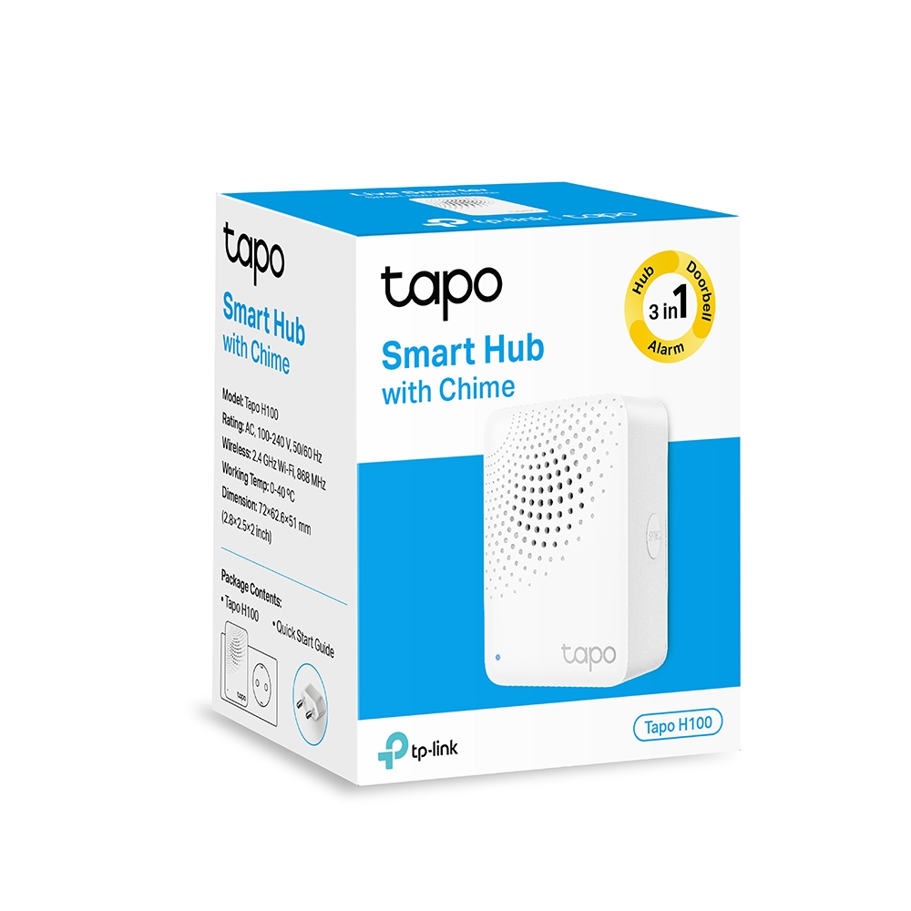 Smart IoT Hub TP-LINK Tapo H100, White photo 2
